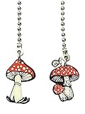 Acrylic Color Mushroom Fan Light Ball Chain Replacement Extender Ornament Set