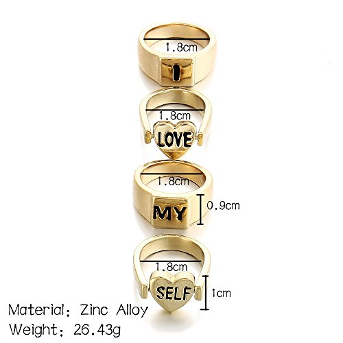 Valentine Love Midi Finger Ring