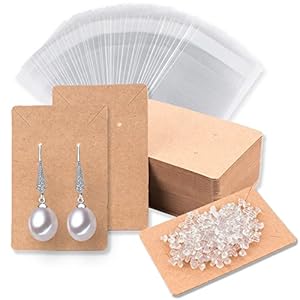 Hoewina 120 Stück Ohrringkarten Schmuckverpackungsset