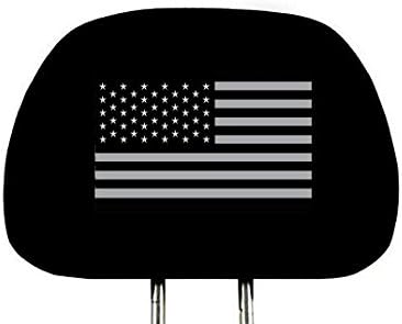 Yupbizauto New Interchangeable Car Seat Headrest Cover Universal Fit for Cars Vans Trucks - One Piece (American Flag)