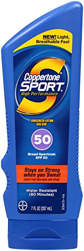 Coppertone Sport Sunscreen SPF 50 Lotion, 7 Ounce