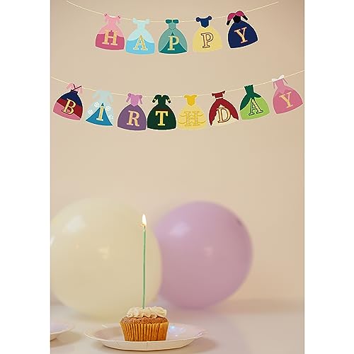 Full Win Shop FW-HB-1021 Princess Birthday Party Supplies,Happy Birthday Banner thumb #2