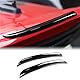 KUNGKIC 2 Stück ABS Heckflügel Trim Spoiler Erweiterung Lip Fins Dekorative Aufkleber Kompatibel mit MINI Cooper F55 F56 S/JCW 2014-2022 Zubehör,Coole Äußere Dekoration,Sportlicher Stil (Schwarz)