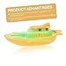PERSELOSO 50pcs Toddler Boat Model Toys for Boys and Girls Fun Plastic Boat Playset for Home Desktop Decoration for Kids Random Color
