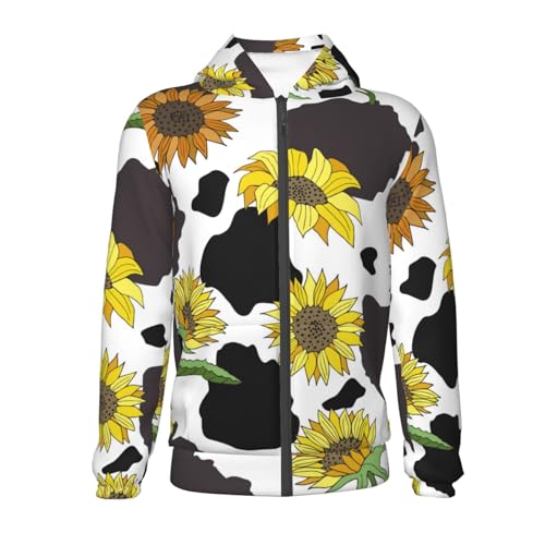 Black Head Woman with Panda Hair Kid Hoodies Boys Zip Up Sweatshirts Girls Pullover with Pocket2