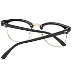 Fashion Vintage Classic Semi-Rimless Half Frame Clear Lens Glasses - Image 5