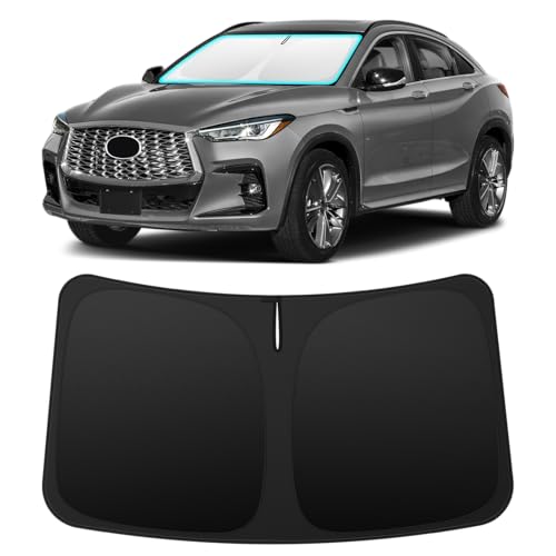 Image of INSAUTO Custom Fit Windshield Sun Shade for Infiniti QX55 2022-2025 | Foldable Front Window Sunshade Car Accessories, UV & Heat Reflector, Keeps Interior Cool, Includes Storage Bag