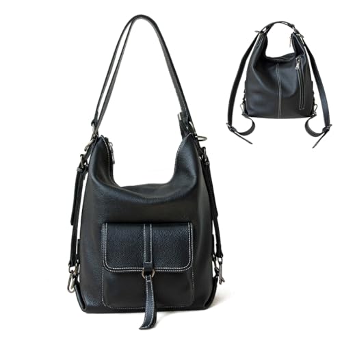 DONNAIN Genuine Leather Backpack Purse