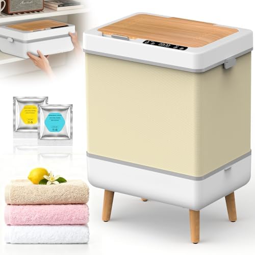 FLSEPAMB 35L Foldable Towel Warmer Bucket for Bathroom & Spa – Large Hot Towel & Blanket Dryer with Aroma Discs, Fast Heating, Dehumidify Mode, Timer & Child Lock, ETL Certified, Luxury Home Gift