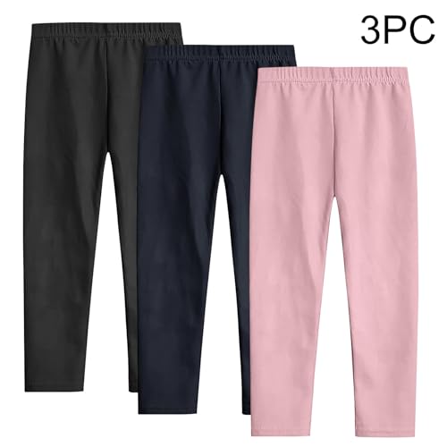 3 Park Kids Girls Leggings Comfortable Toddler Leggings Stretchy Full Length Bell Bottoms Yoga Dance Tights Pants2