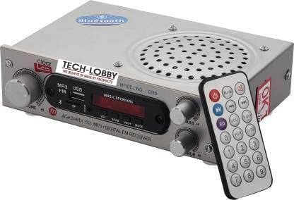 Tech-lobby AC/DC FM Radio Multimedia Speaker with Heavy Cabinate Bluetooth, USB, SD Card, Aux FM Radio Perfect Kitchen and Home Radio.