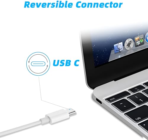 Image of Google 30w Type C to Type-C Cable 1M Compatible with Pixel 8 Pro /7 Pro / 8 / 7 / 6 Pro / 7A / 6A / 5 / 4, Chromebooks / Pixel Tab USB-C 30 Watt Pixel Cable for Other USB TYPE C Device Support - White