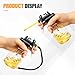 YoRise 2PCS Oil Can Pump Oiler, High-Pressure Lubrication Oil Spray Can with Flex Spout, Rigid Transparent Bottle Thumb Pump Tool Oiler, Automotive Oiling Gun Accessories (Clear)