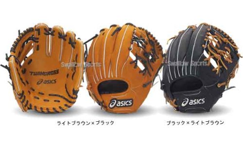 asics軟式オールラウンド用　 ブラック/ライトブラウン asics軟式オールラウンド用 ブラック/ライトブラウン