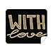 with Love Gold Quote Handwrite Cleaning Cloth Screen Cleaner 2pcs Suede Fabric