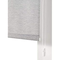 Estores Enrollables Lavables Estoralis BRAN - Estor Enrollable, 110 x 250 cm, Gris (Gris Claro)