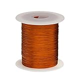 Magnet Wire, 240°C, Heavy Build Enameled Copper Wire, 32 AWG, 8 oz, 2444' Length, 0.0097