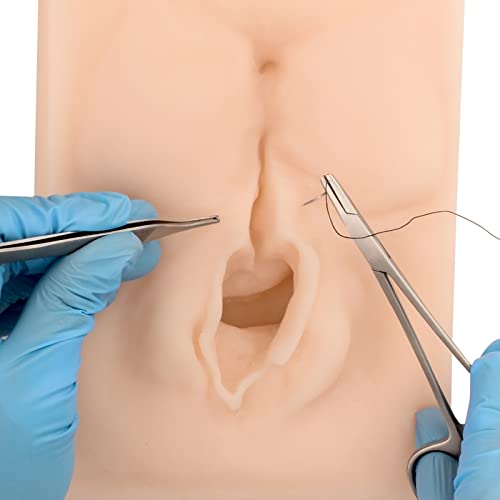 Image of Medarchitect Female Vulva Incision Perineal Suture Practice Model (Midline) Laceration /Episiotomy Suture Simulator Practice for Gynecology Teaching to Medical Student, Doctor Training