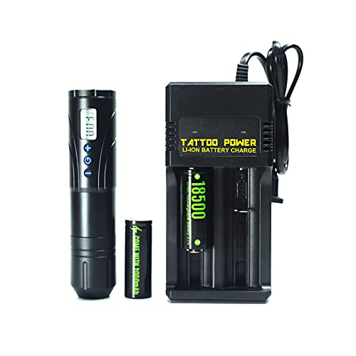MARS Revolution Smart 3 Wireless Rotary Machine w/ 2x 2000mAh Batteries, Charger & Variable Voltage Machine (Black)
