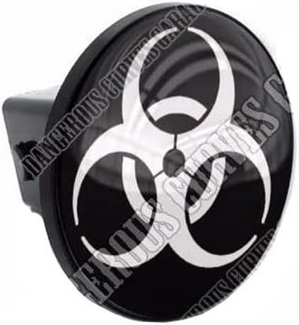 Class III 3 Truck & SUV 2" Tow Hitch Receiver Insert Plug Zombie Outbreak White Model-PYT-8888-3714