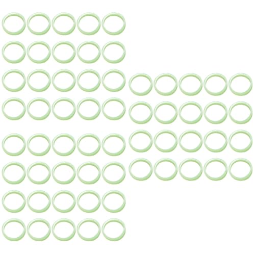 COSMEVIVI 3sets Glowing Ring Set Decoration Lightweight Resin Material Comfortable for All Party Supplies 100pcs*3