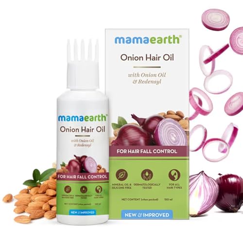 Mamaearth Onion Hair Oil for Hair Growth & Hair Fall Control with...