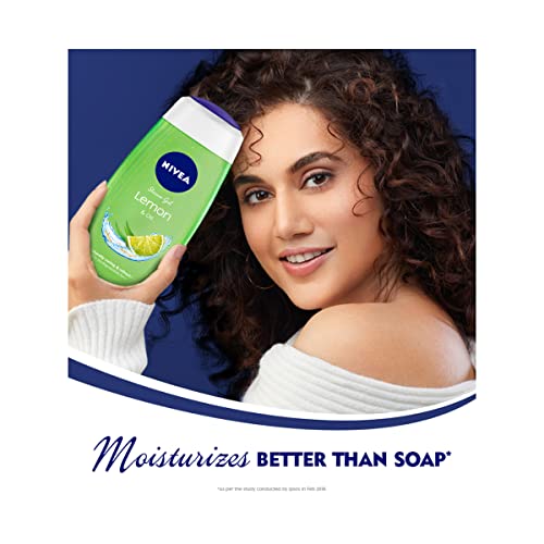 NIVEA Lemon and oil 125 ml Body Wash| Shower Gel with Scent of Lemon and Care Oil | Pure Glycerin for Instant Soft & Summer Fresh Skin|Microplastic... - Image 2