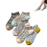 hand embroidered flowers fabric Ces chaussettes en coton sont super douces, confortables, respirantes, absorbent la transpiration et garantissent que vos pieds restent frais et secs.