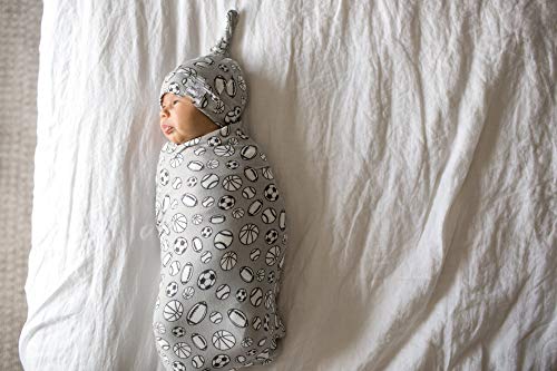 Image of Baby Beanie Hat Top Knot Stretchy Soft inchChamp inch by Copper Pearl