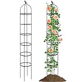 Tuteur en métal de 235 cm de hauteur avec élargisseurs de 38 cm de...