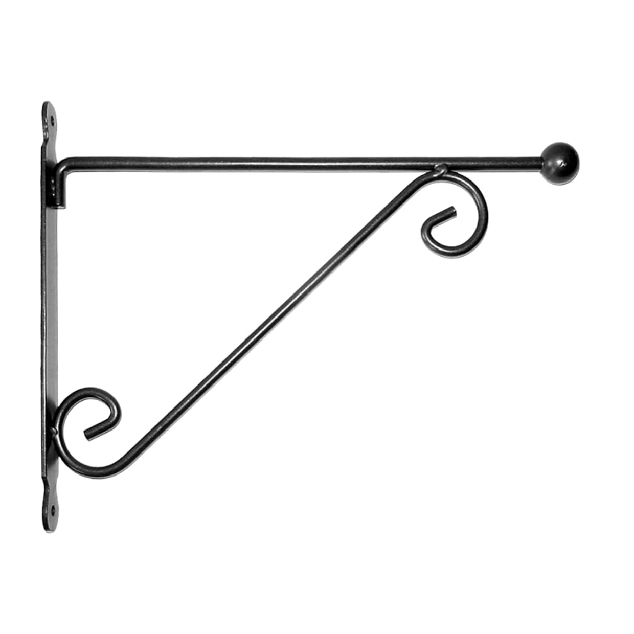 Hanging Basket Hook Ball, Large, Black