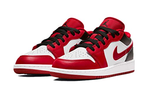 Nike Jordan Youth Air 1 Low GS 553560 163 - Size 4Y White/Gym Red-Black3