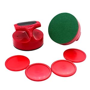 Air Hockey Pushers and Air Hockey Paddles Replacement Pucks Pusher for Game Table Equipment Air Hockey Pushers Pucks Set