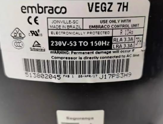 Available for embraco Inverter Compressor VEGZ7H General Accessories