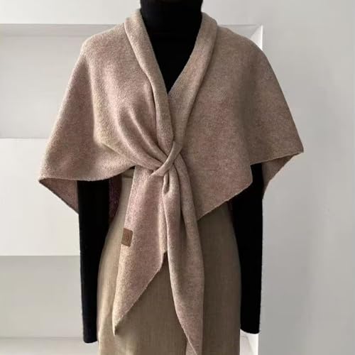 Pashmina Shawl Wrap for Women, Soft Wool Cashmere Scarf Cape – Lightweight Warm Triangle Cardigan for Fall & Winter2