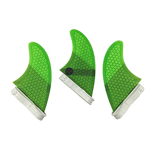 Aletas de Surf L Set de 3 Unidades de Panal para Tabla de Remo y Kayak 6