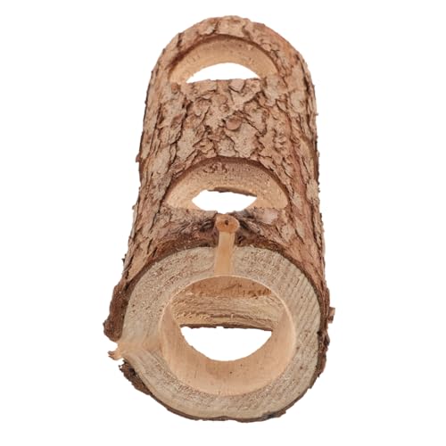 ORFOFE Wooden Guinea Pig Tunnel for Small Animals Chic Hideout for Hamsters Rats and Rabbits for Hiding Sleeping and Exploring Cage Environments