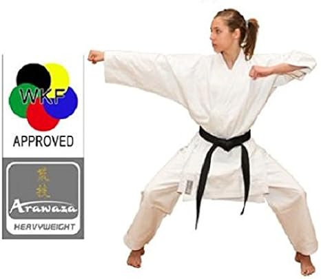 Arawaza New Heavyweight Adult Karate Suit Gi Martial Arts 12oz Wkf Approved 4 5 175 Amazon Co Uk Clothing