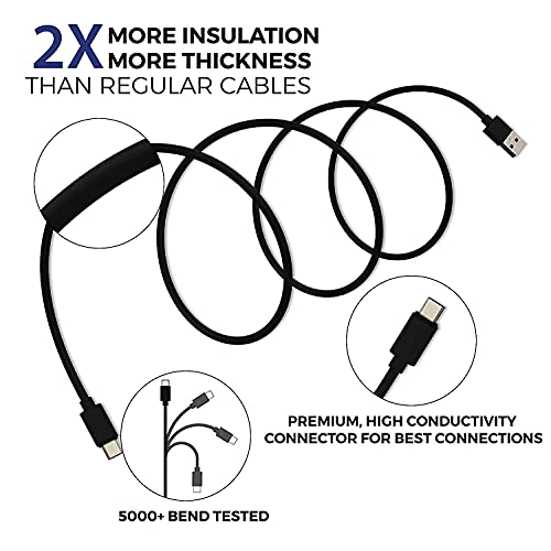 Image of Fast Type-C Usb Cable for Motorola Moto G62,Motorola Moto G32,Motorola Moto G62 5G,Motorola Moto G42,Motorola Moto E32s USB Cable Original Like | Data Sync Cable | Rapid Quick Dash Fast Charging Cable | Charger Cable | Type-C to USB-A Cable (3.5 Ampere, 1 Meter /3.3 Feet, 1S|6 , Black)