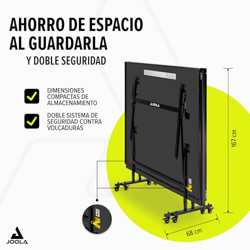 Variante de JOOLA mesa de ping pong Negra 274 x 152,5 x 76 cm