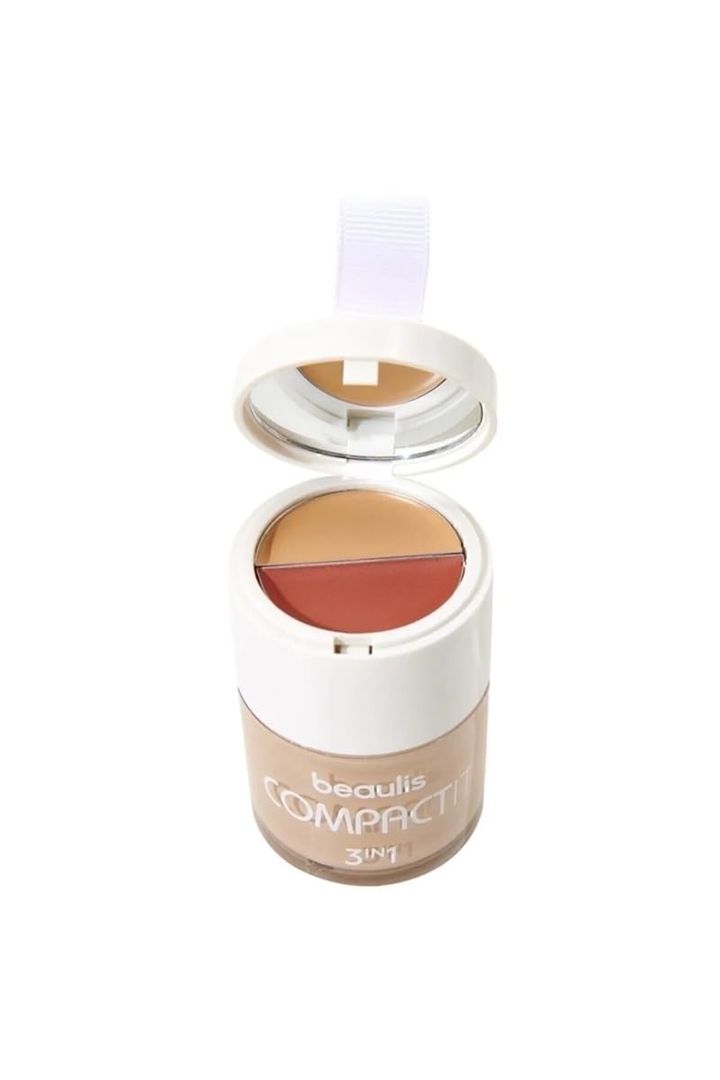 beaulis Compact It 3'ü 1 Arada Fondöten & Allık & Kapatıcı, 115 Natural Beige