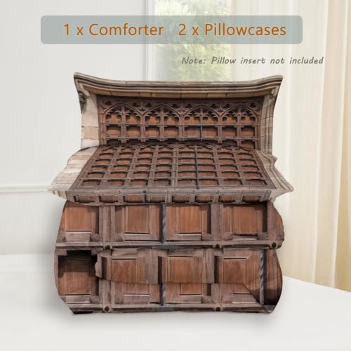 Edredón reversible 200x200 gótico de invierno y verano transpirable 6