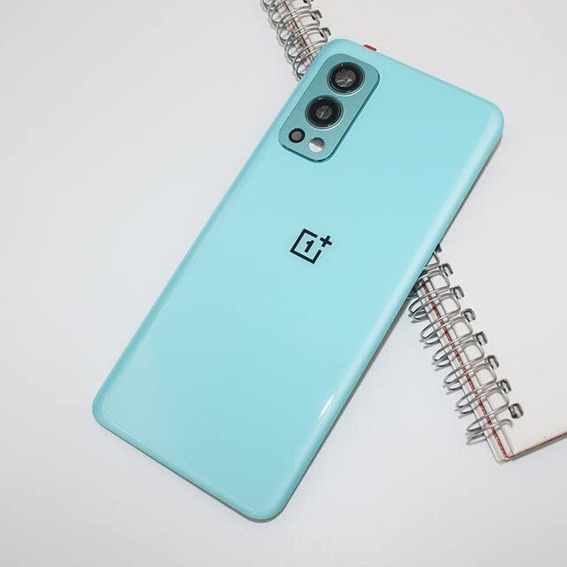 Image of Docile 100% OG Back Glass Back Door Housing Panel Compatible for OnePlus Nord 2 5G : (with Camera Lens Fitting) (Blue Haze)