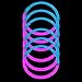Lumistick 8 Inch 100 Glow Sticks Bulk Party Favors with Connectors | Light Sticks Neon Party Glow Necklaces and Glow Bracelets | Glow in The Dark Party Supplies (Blue/Pink, 100 Glow Sticks)
