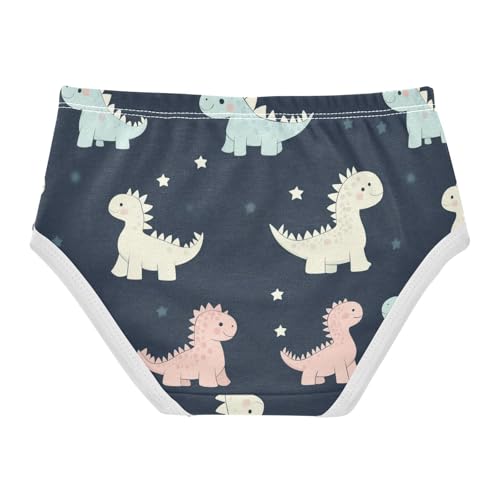Wusikd Cute Dinosaurs Girls' Underwear Cotton Color Girls Briefs Soft Toddler Underwear 2T2