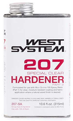 West System 105A Epoxy Resin (32 Fl Oz) Bundle With 207Sa Special Clear Epoxy Hardener (10.6 Fl Oz) And 300 Mini Pumps Epoxy Metering 3-Pack Pump Set (3 Items) #TOP2