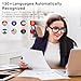 Smart Glasseswith AI,Bluetooth Music Glasses with 130+ Translation,Anti-Blue Light/UV400 Lenses,Audio Eyewear with Music play/Hands-Free Calling,Multifunctional Headphones glasses for Men Women