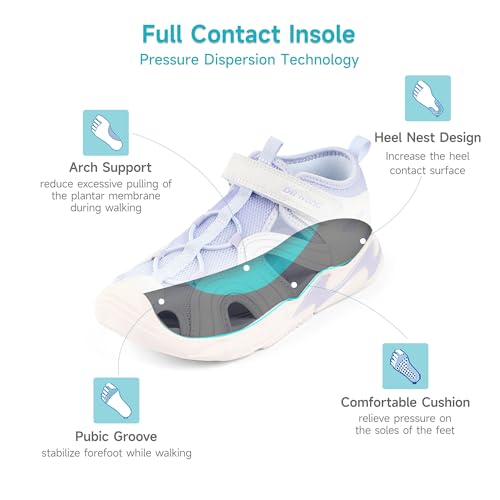 Dr Kong Boys Girls Sandals Summer Kids Sports Sandals Closed Toe Lightweight Athletic Hiking Outdoor (Little Kid)4