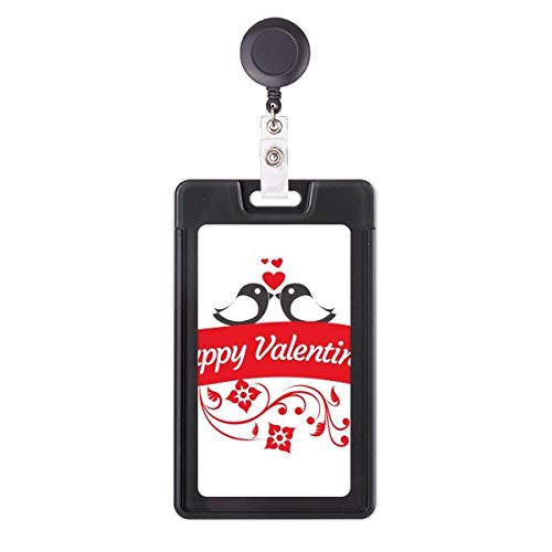 Étui pour badge Love Birds, cadeau Saint-Valentin original