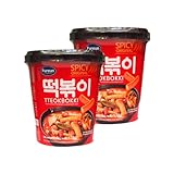 Fureum Tteokbokki Spicy Original - Auténtico Tteokbokki Coreano, Fácil de Preparar, 178g/ud (Pack de 2)
